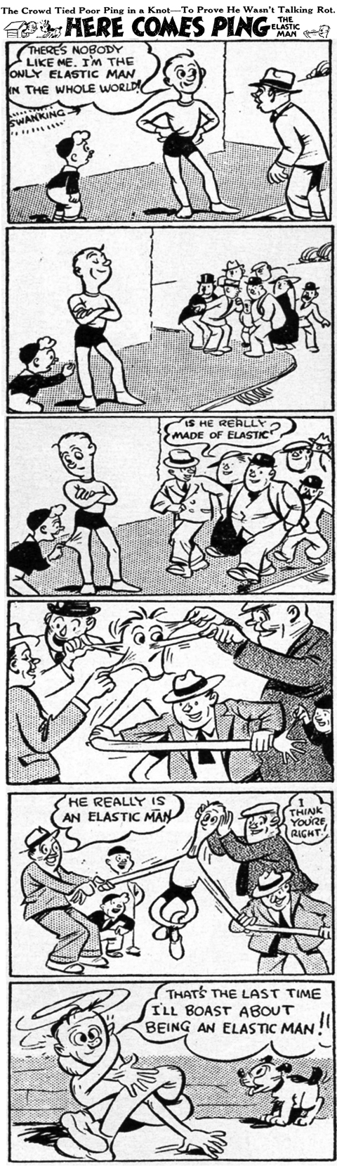 Ping,The Elastic Man,from Beano #1, reformatted vertically, KMc 2011