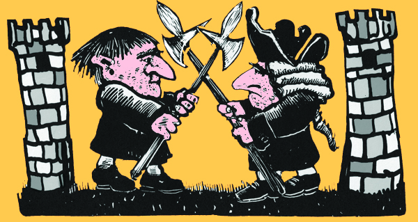 The English Civil War from the animated short Young William Penn