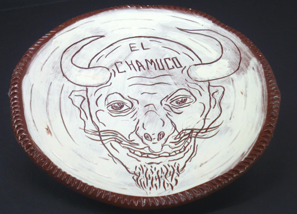 El Chamuco drawn by Cesar Chavez.