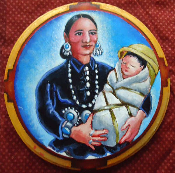 Navajo Madonna and Child by Maureen Yoder. Kutztown