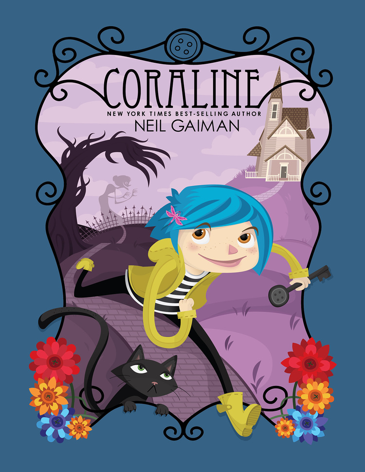 Coraline cover, a  KU class project. © Mellen