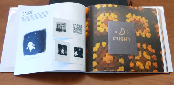 Mellen tipped in her Zines, like Tonight, in her self promo book.