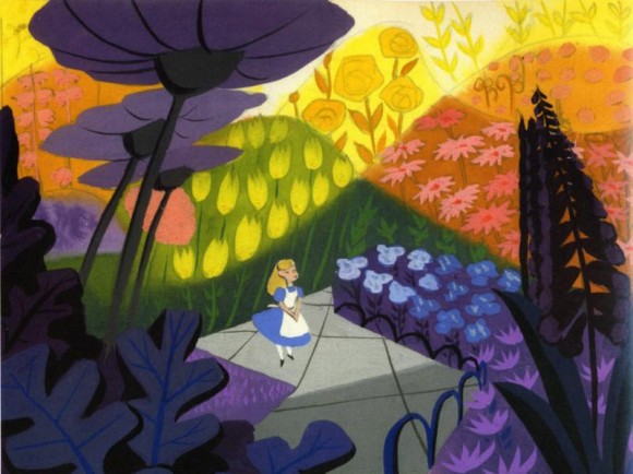 Mary Blair concept art for Alice in Wonderland.