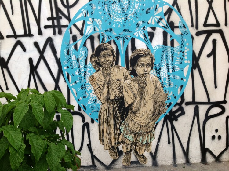 Oaxaca Street art by Swoon. photo © K.McCloskey 2012