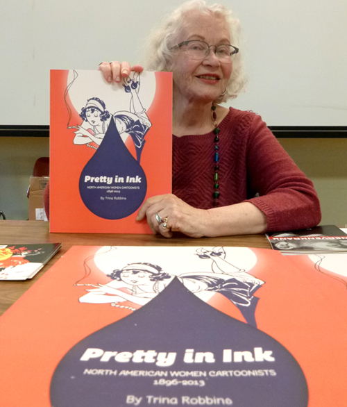 Trina Robbins at PIX, photo 2014 Kevin McCloskey