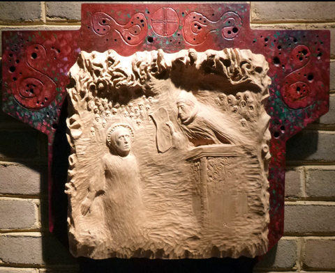 "Jesus is Condemned to Death." Station of the Cross by Tom Quirk.