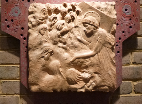 8. Jesus meets the women of Jerusalem.