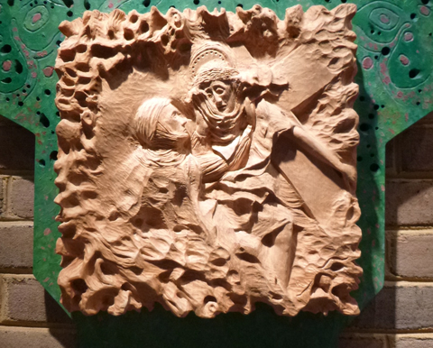 6. Veronica wipes the face of Jesus.