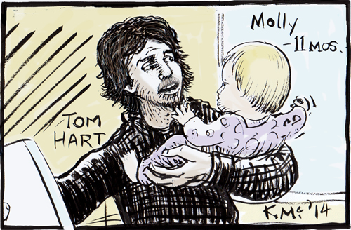Tom Hart and Molly at NY Comic Symposium. K.McCloskey