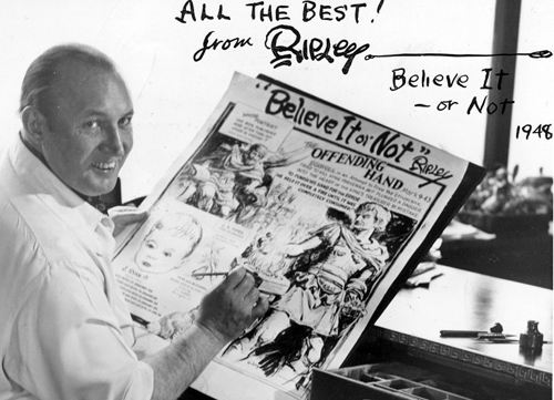 Robert Ripley at his drawing board from www.nealthompson.com