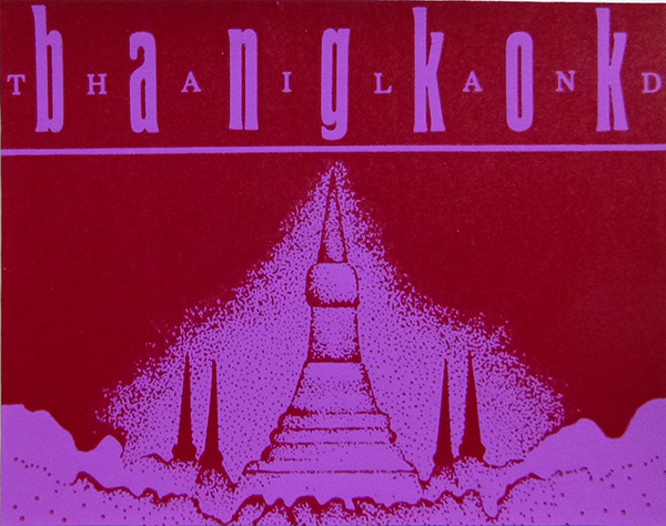 Sophisticated type styling for Bangkok by a student of JKL