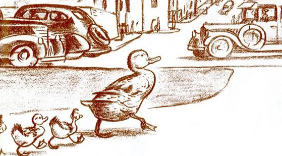 From Make Way For Ducklings © Robert McCloskey