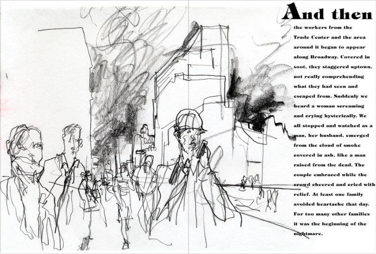 From the book, "Sept. 11, 2001:Words and Pictures" © Veronica Lawlor