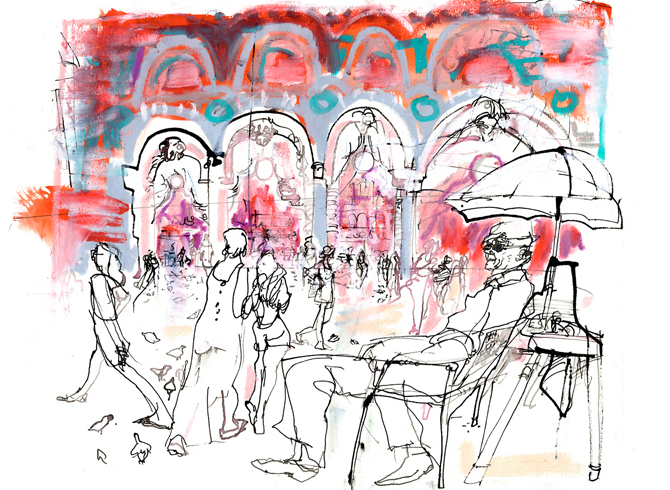 Venetian Vendor, St. Mark's Square, Venice © Veronica Lawlor