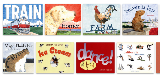 A small selection of his many picture books © Elijah Cooper