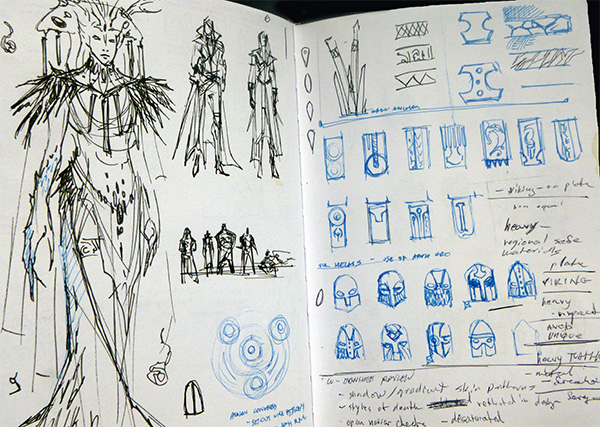 Michelle shared her sketchbook at Sketchbook Club © Michelle Davies