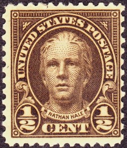 Nathan Hale, no relation. USPS.