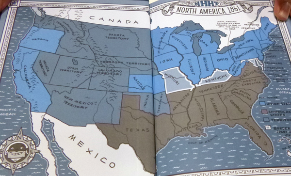 1861 Map from big Bad Ironclad! © Nathan Hale