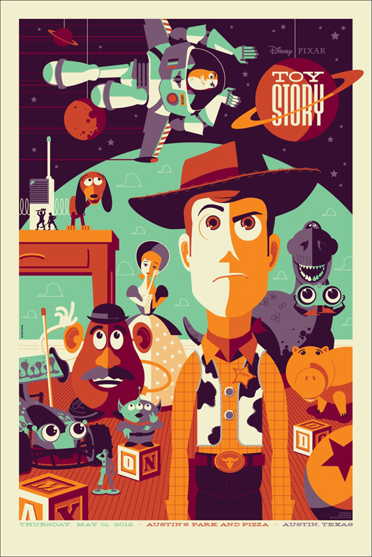 Toy Story poster for Mondo © Tom Whalen